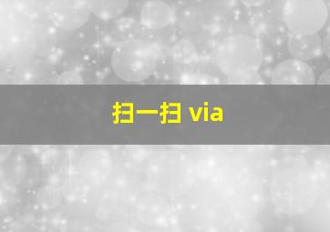 扫一扫 via